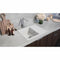 Stradour 1C XS - Gootsteen met Enkele Spoelbak en Afvoer - Inbedbaar - Wit