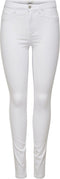 ONLY ONLROYAL HW SK JEANS - Skinny Jeans - Hoge taille - Wit