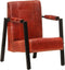 vidaXL Fauteuil 60x80x87 cm echt geitenleer donkerbruin