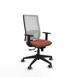 Piqueras y Crespo 1D066G0 - Bureaustoel - Verstelbare hoogte met armleuning - Wit Bruin
