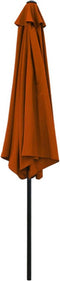 vidaXL - Parasol - met - metalen - paal - 300 - cm - terracottakleurig