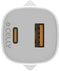 Celly UPTC1USB1USBC25 - Oplader - 1x USB type-A 1x USB type-C - Wit
