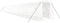 vidaXL - Tuinkas - met - stalen - frame - 40 - m² - 20x2x2 - m - wit
