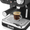 Swan Retro Espresso Koffiemachine - Pistonmachine - Koffiezetapparaat Bonen - Barista Koffie - Zwart
