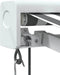 vidaXL - Luifel - uittrekbaar - 4,5x3 - m - stof - en - aluminium - antraciet - en - wit