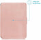 imoshion E-reader Hoesje - Geschikt voor Tolino Shine 4, Kobo Clara 2E - Slim Soft Case Sleepcover Bookcase - Rosé Goud