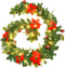 vidaXL - Kerstslinger - met - LED-lampjes - 2,7 - m - PVC - groen