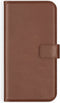 Selencia Samsung Galaxy S21 - Bookcase Echt Leer - 3 Pasjeshouder - Lichtbruin