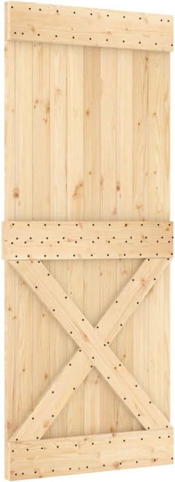 vidaXL - Deur - NARVIK - 85x210 - cm - massief - grenenhout