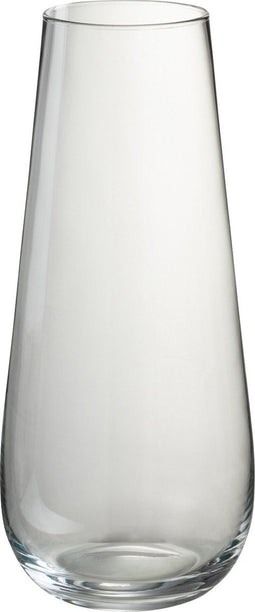 J-Line vaas Lyna - glas - transparant - small - 40 cm hoog
