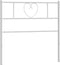 vidaXL - Hoofdbord - 100 - cm - metaal - wit