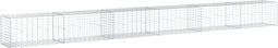 vidaXL - Schanskorf - 600x50x50 - cm - gegalvaniseerd - ijzer - zilverkleurig