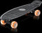 Deuba Retro Skateboard - 57 cm - LED wielen - zwart-oranje