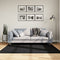 vidaXL - Vloerkleed - OVIEDO - laagpolig - 160x160 - cm - zwart