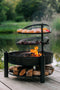 CookKing Multi-functionele Vuurschaal Montana X met Grillrooster 60 cm - Hoge Kwaliteit Staal - Handgemaakt in Europa