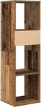 vidaXL - Boekenkast - 34x31x112 - cm - bewerkt - hout - oud - houtkleurig