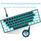 HXSJ V900 - Bedrade Gaming Toetsenbord - Mechanisch - RGB - Blue Switch - 61 Keys - Zwart wit