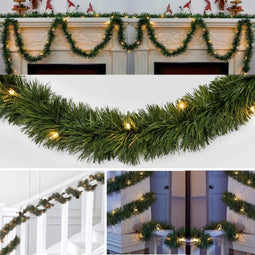 Guirlande 270 cm - 26 LED - Op Batterijen - Groen