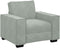 vidaXL - Fauteuil - 60 - cm - fluweel - lichtgrijs