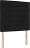 vidaXL - Hoofdbord - met - Lijnenontwerp - - - Zwart - - - 80 - cm - - - Stof
