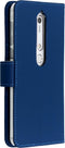 Accezz Hoesje Geschikt voor Nokia 6.1 Hoesje Met Pasjeshouder - Accezz Wallet Softcase Bookcase - Donkerblauw