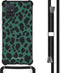 iMoshion Hoesje Geschikt voor Samsung Galaxy A71 Hoesje Met Koord - iMoshion Design Hoesje met Koord - Zwart / Meerkleurig / Groen / Panther Illustration