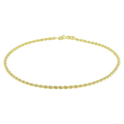 Marie Celeste - Enkelbandje koord 2,0 mm - 14 karaat goud