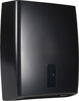 Abena Classic Midi Handdoekdispenser - Eén-vel-uitgifte - Gerecycled kunststof - Zwart