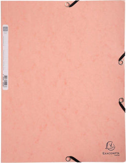 ELASTOMAP EXACOMPTA AQUAREL A4 3-KLEP ROZE