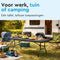 BRASQ Inklapbare Vouwtafel Zwart - 180x70x74cm- Campingtafel - Klaptafel - Weerbestendig - Tafel met
