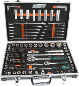 Brüder Mannesmann 232-Delige Doppenset 1/4" En 1/2"
