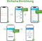 Wifi-versterker, 1200 Mbit/s, wifi-extender, dual band, wifi-versterker, internetversterker met 4 an