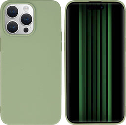iMoshion Hoesje Geschikt voor iPhone 15 Pro Max Hoesje Siliconen - iMoshion Color Backcover - groen