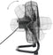 Vloerventilator 3 snelheden 100 W 55 cm zwart