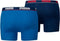PUMA Basic Stripe Boxershort - 2-pack - Kobalt/Navy - Maat L