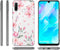 iMoshion Hoesje Geschikt voor Huawei P30 Lite Hoesje Siliconen - iMoshion Design hoesje - Roze / Transparant / Blossom Watercolor