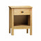 Nachtkastje Alexandra House Living Honing Ek Metaal Dennenhout 47 x 60 x 35 cm 1 lade