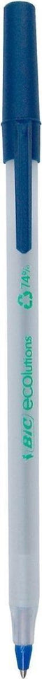 Balpen bic ecolutions round stic 0.4 mm blauw