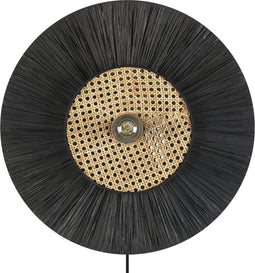 YAAPI -Wandlamp - Zwart - Papier