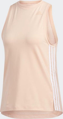 adidas 3S Loose Tank - Dames Sporttop - Glow Pink - Maat XL