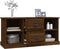 vidaXL - Tv-meubel - 99,5x35,5x48 - cm - bewerkt - hout - bruin - eikenkleur