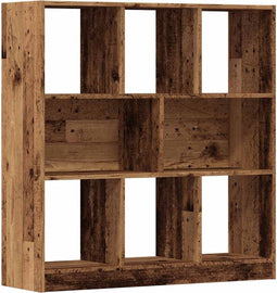 vidaXL - Boekenkast - 97,5x29,5x100 - cm - bewerkt - hout - oud - houtkleurig