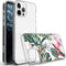 iMoshion Hoesje Geschikt voor iPhone 12 Pro / 12 Hoesje Siliconen - iMoshion Design hoesje - Groen / Roze / Tropical Jungle