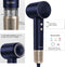 Laifen Swift Premium Föhn - Haardroger met ionische technologie - 3 warmtestanden - Donkerblauw/Goud