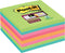 Post-it® Super Sticky Notes, 654-8SS-RBW-EU, 76 mm x 76 mm, 8 blokken