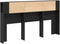 vidaXL - Hoofdbordkast - in - Zwart - Eiken - - - 180x18.5x102.5 - cm