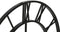 Muurklok Home ESPRIT Wit Zwart Metaal 60 x 3 x 60 cm (2 Stuks)