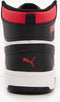 PUMA Rebound JOY - Hoge sneakers - SoftFoam+ inlegzool - White/ForAllTimeRed/Black - Maat 45