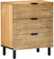 vidaXL - Nachtkastje - 50x33x60 - cm - massief - mangohout - bruin