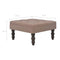 vidaXL - Kruk - 60x60x36 - cm - polyester - bruin